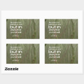 Josh Billings Inspiration Zitat "Play well" Rechteckiger Aufkleber (Blatt)