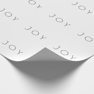 Josh Black and White Minimalistisch Typografie Geschenkpapier