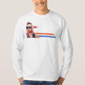 JOSH Bunny Strips Lange Schnürung T-Shirt (Vorderseite)