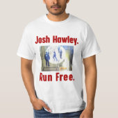 Josh hawley läuft kostenloses Retro T-Shirt (Vorderseite)