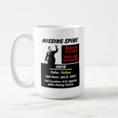 Josh Hawley Vermisst Spine Kaffeetasse (Links)