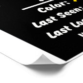 Josh Hawley Vermisst Spine Poster (Ecke)