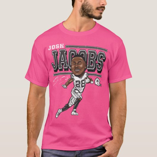 Josh Jacobs Cartoon T-Shirt (Vorderseite)