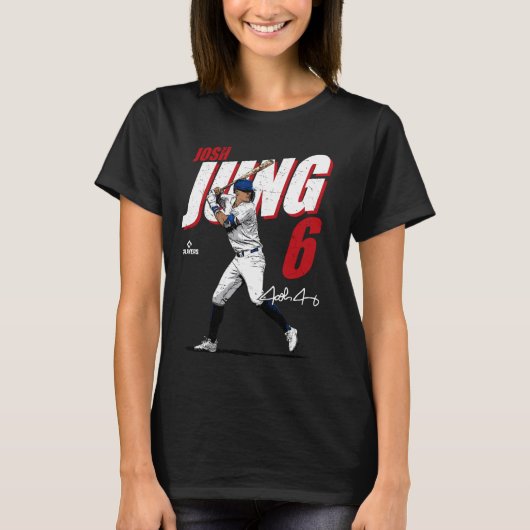 Josh Jung Texas Baseball Spieler MLBJOJ3001 T-Shirt (Vorderseite)