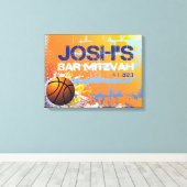 JOSH-Mitzvah-Zeichen in Board 1 Leinwanddruck (Insitu (Holzboden))