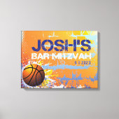 JOSH-Mitzvah-Zeichen in Board 1 Leinwanddruck (Vorderseite)