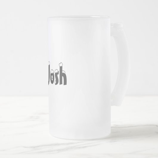 Josh-Name Art-Mattierte Tasse (VorderseiteRechts)
