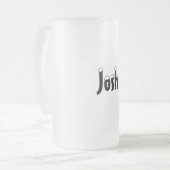 Josh-Name Art-Mattierte Tasse (Vorderseite Links)