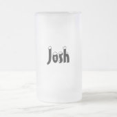 Josh-Name Art-Mattierte Tasse (Mittel)