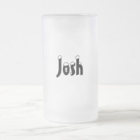Josh-Name Art-Mattierte Tasse