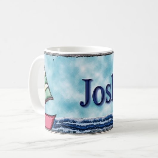 JOSH SEGELBOOT-TASSE KAFFEETASSE (Vorderseite Links)