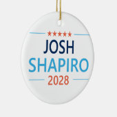 Josh Shapiro 2028 Keramik Ornament (Rechts)