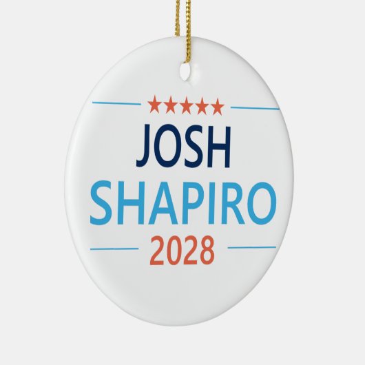Josh Shapiro 2028 Keramik Ornament (Rechts)