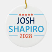Josh Shapiro 2028 Keramik Ornament (Vorne)