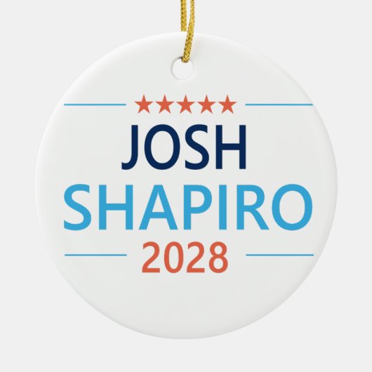 Josh Shapiro 2028 Keramik Ornament (Vorne)