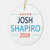 Josh Shapiro 2028 Keramik Ornament (Links)