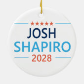 Josh Shapiro 2028 Keramik Ornament (Hinten)