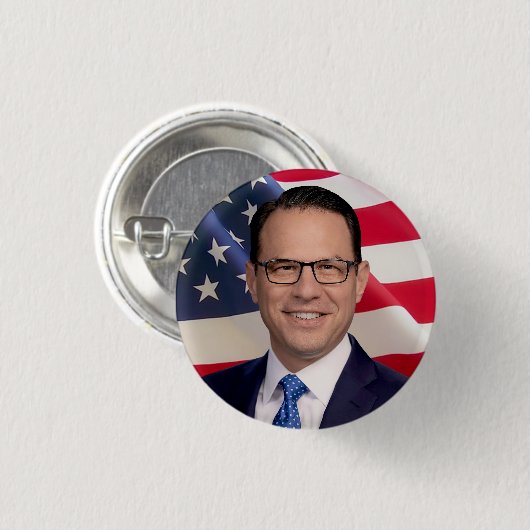 Josh Shapiro für Amerika Button (Vorne & Hinten)
