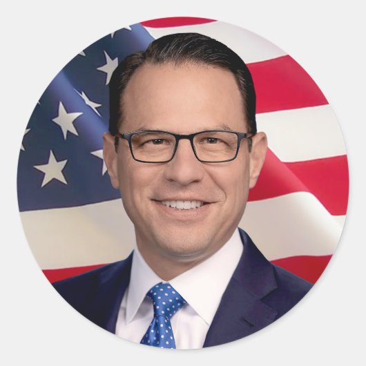 Josh Shapiro für Amerika Runder Aufkleber (Vorderseite)