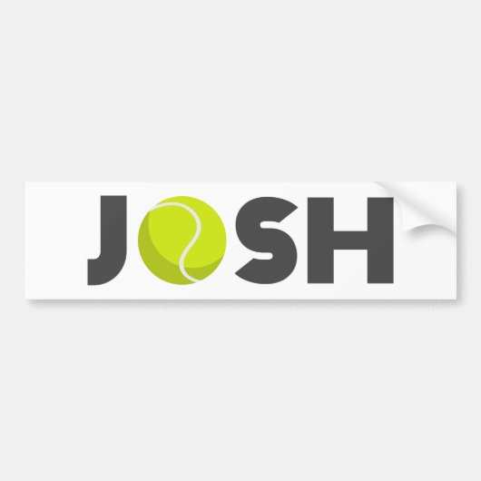 Josh Tennis Autoaufkleber (Vorne)