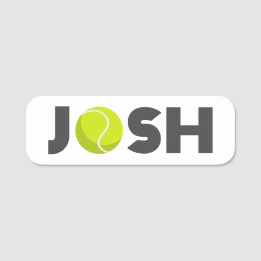 Josh Tennis Namensschild (Vorderseite)