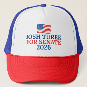 Josh Turek für den Senat Wahl 2026 Truckerkappe