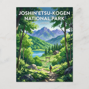 Joshin'etsukogen-Nationalpark Japan Postkarte