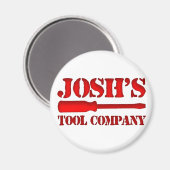 Josh's Tool Company Magnet (Vorderseite/Rückseite)
