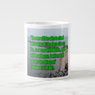 Joshua 1:5 WEBU-Tasse Jumbo-Tasse