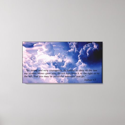 Joshua 1:7 Leinwand Art (Vorderseite)