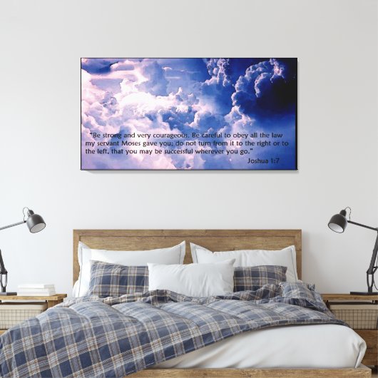 Joshua 1:7 Leinwand Art (Insitu (Schlafzimmer))