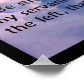 Joshua 1:7 Poster (Ecke)