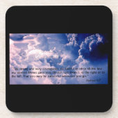 Joshua 1:7 Untersetzer (Vorderseite)