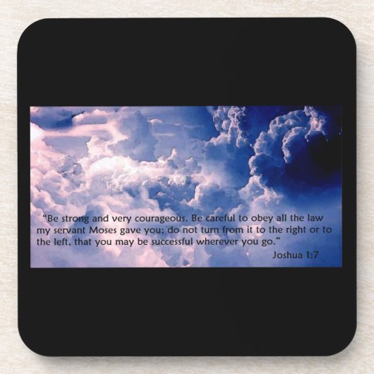 Joshua 1:7 Untersetzer (Vorderseite)