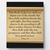 Joshua 1:8 fotoplatte (Vorderseite)