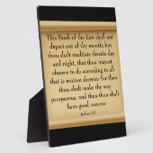 Joshua 1:8 fotoplatte (Seite)