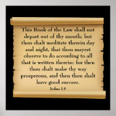 Joshua 1:8 poster (Vorne)