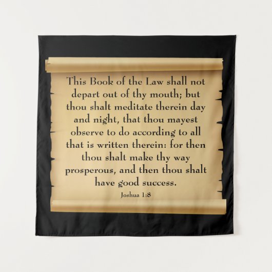 Joshua 1:8 wandteppich (Vorderseite)