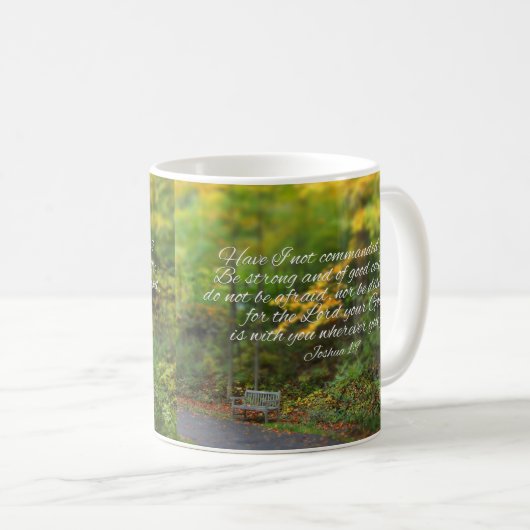 Joshua-1:9 Bibel-Verschristlicher Scripture Kaffeetasse (VorderseiteRechts)