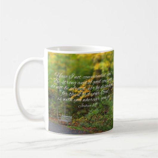 Joshua-1:9 Bibel-Verschristlicher Scripture Kaffeetasse (Links)