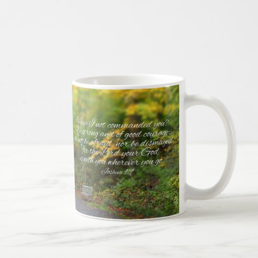 Joshua-1:9 Bibel-Verschristlicher Scripture Kaffeetasse (Rechts)
