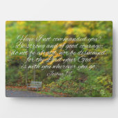 Joshua 1:9 Bibel Verse Christian Scripture Fotoplatte (Vorderseite)