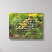 Joshua 1:9 Bibel Verse Christian Scripture Leinwanddruck (Vorderseite)