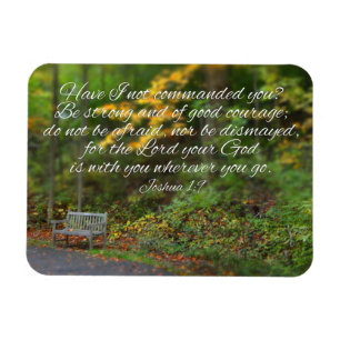 Joshua 1:9 Bibel Verse Christian Scripture Magnet