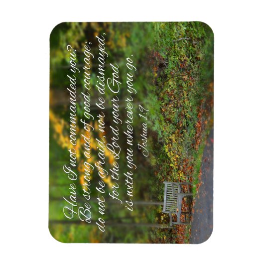 Joshua 1:9 Bibel Verse Christian Scripture Magnet (Vertikal)