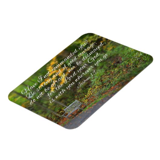 Joshua 1:9 Bibel Verse Christian Scripture Magnet (Linke Seite)