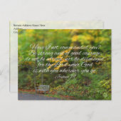 Joshua 1:9 Bibel Verse Christian Scripture Postkarte (Vorne/Hinten)