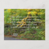 Joshua 1:9 Bibel Verse Christian Scripture Postkarte (Vorderseite)