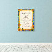 Joshua 1:9 Bibelverse Art Leinwanddruck (Insitu (Holzboden))