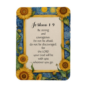 Joshua 1:9 Bibelverse Art Magnet